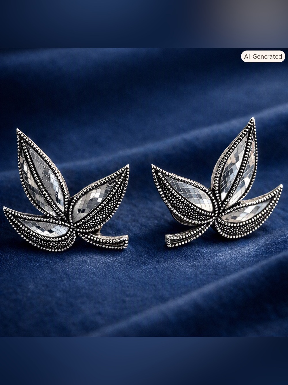 Vintage Japan Leaf Earrings – Post War Elegance